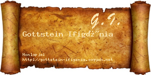 Gottstein Ifigénia névjegykártya